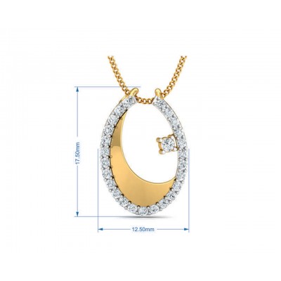 Wina diamond pendant in Gold
